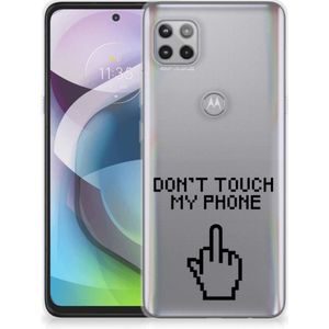 Motorola Moto G 5G Silicone-hoesje Finger Don't Touch My Phone