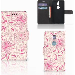 Nokia 7 Hoesje Pink Flowers