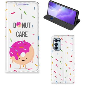 OPPO Find X3 Lite Flip Style Cover Donut Roze