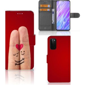 Samsung Galaxy S20 Wallet Case met Pasjes Liefde - Origineel Romantisch Cadeau