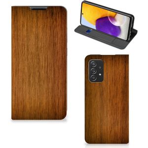Samsung Galaxy A72 (5G/4G) Book Wallet Case Donker Hout
