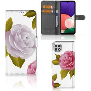 Samsung Galaxy A22 5G Hoesje Roses