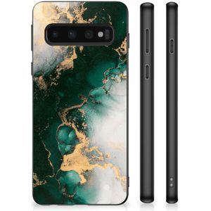 Gripcase voor Samsung Galaxy S10 Marmer Groen