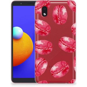 Samsung Galaxy A01 Core Siliconen Case Pink Macarons