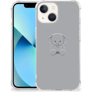 iPhone 13 mini Stevig Bumper Hoesje Grijs Baby Olifant