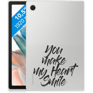 Samsung Galaxy Tab A8 2021/2022 Back cover met naam Heart Smile