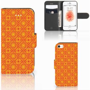 Apple iPhone 5 | 5s | SE Telefoon Hoesje Batik Oranje