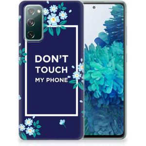 Samsung Galaxy S20 FE Silicone-hoesje Flowers Blue DTMP