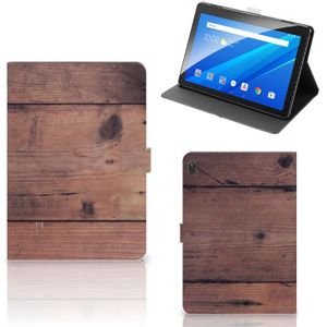 Lenovo Tab E10 Tablet Book Cover Old Wood