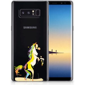 Samsung Galaxy Note 8 Telefoonhoesje met Naam Horse Color