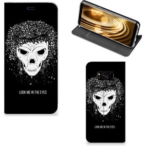 Mobiel BookCase Samsung Galaxy S8 Skull Hair
