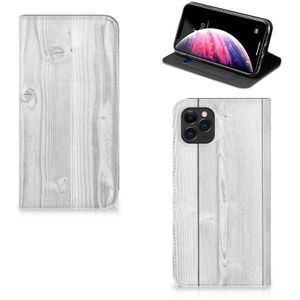Apple iPhone 11 Pro Max Book Wallet Case White Wood