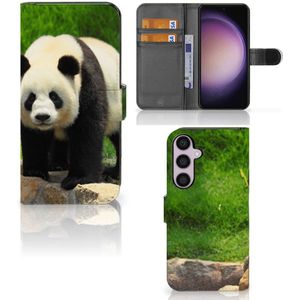 Samsung Galaxy S24 Plus Telefoonhoesje met Pasjes Panda