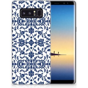 Samsung Galaxy Note 8 TPU Case Flower Blue