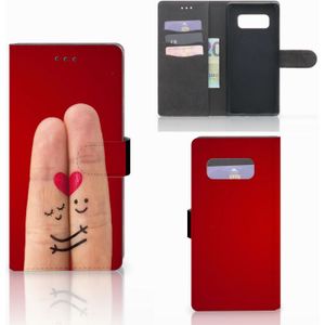 Samsung Galaxy Note 8 Wallet Case met Pasjes Liefde - Origineel Romantisch Cadeau