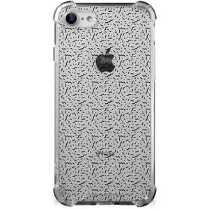 iPhone SE 2022/2020 | iPhone 8/7 Doorzichtige Silicone Hoesje Stripes Dots