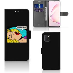 Samsung Note 10 Lite Wallet Case met Pasjes Popart Oh Yes