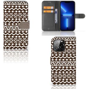 iPhone 13 Pro Telefoon Hoesje Aztec Brown