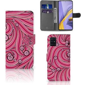 Samsung Galaxy A51 Hoesje Swirl Pink