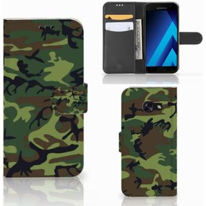 Samsung Galaxy A5 2017 Telefoon Hoesje Army Dark