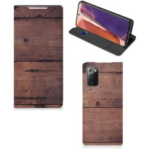 Samsung Galaxy Note20 Book Wallet Case Old Wood