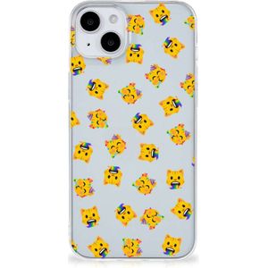 TPU bumper voor iPhone 15 Katten Emojis