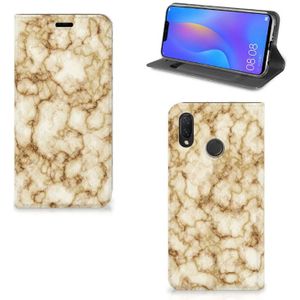 Huawei P Smart Plus Standcase Marmer Goud