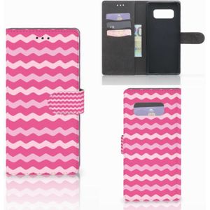 Samsung Galaxy Note 8 Telefoon Hoesje Waves Pink