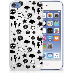 Silicone Back Case Apple iPod Touch 5 | 6 Silver Punk