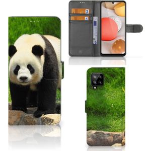 Samsung Galaxy A42 5G Telefoonhoesje met Pasjes Panda