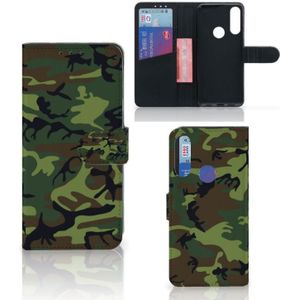 Alcatel 1S 2020 Telefoon Hoesje Army Dark