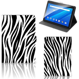 Lenovo Tab E10 Flip Case Zebra