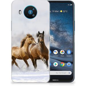 Nokia 8.3 TPU Hoesje Paarden