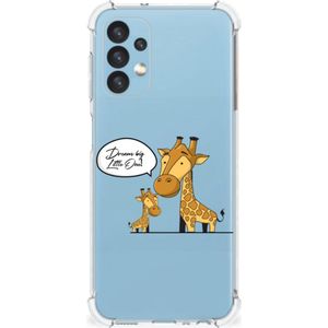 Samsung Galaxy A13 (4G) Stevig Bumper Hoesje Giraffe