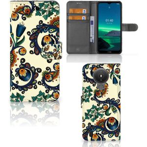 Wallet Case Nokia 1.4 Barok Flower