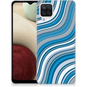 Samsung Galaxy A12 TPU bumper Waves Blue