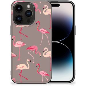 iPhone 15 Pro Dierenprint Telefoonhoesje Flamingo