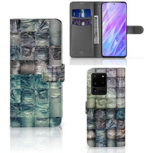 Wallet Case met Pasjes Samsung Galaxy S20 Ultra Spijkerbroeken