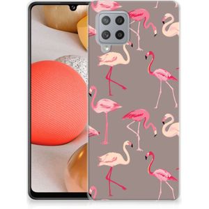Samsung Galaxy A42 TPU Hoesje Flamingo