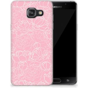 Samsung Galaxy A3 2016 TPU Case White Flowers