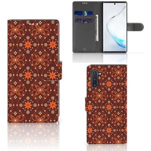 Samsung Galaxy Note 10 Telefoon Hoesje Batik Brown