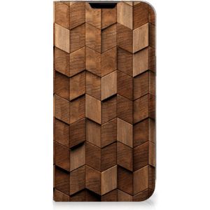 Book Wallet Case voor Apple iPhone 14 Plus Wooden Cubes