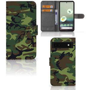 Google Pixel 6A Telefoon Hoesje Army Dark