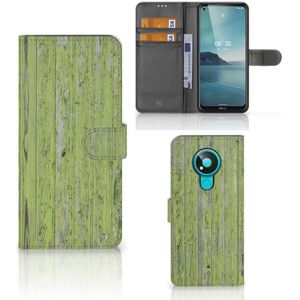 Nokia 3.4 Book Style Case Green Wood