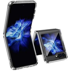 Hard/TPU Cover Hoesje voor de Samsung Galaxy Z Flip5 Transparant