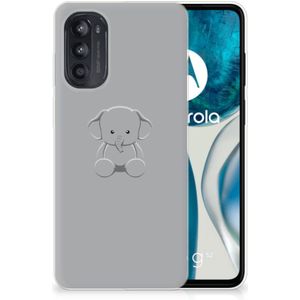 Motorola Moto G52/G82 Telefoonhoesje met Naam Grijs Baby Olifant