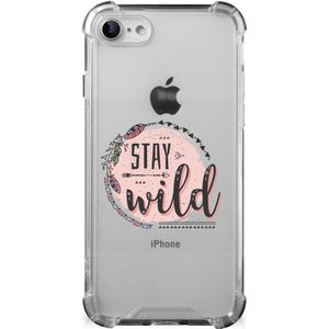 iPhone SE 2022/2020 | iPhone 8/7 Stevig Bumper Hoesje Boho Stay Wild
