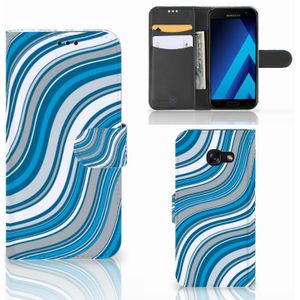 Samsung Galaxy A5 2017 Telefoon Hoesje Waves Blue