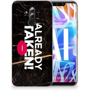 Huawei Mate 20 Lite Siliconen hoesje met naam Already Taken Black