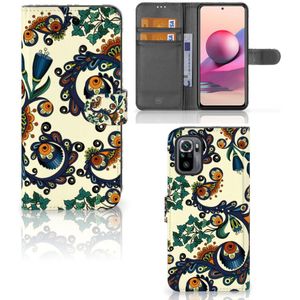 Wallet Case Xiaomi Redmi Note 10S | 10 4G | Poco M5s Barok Flower